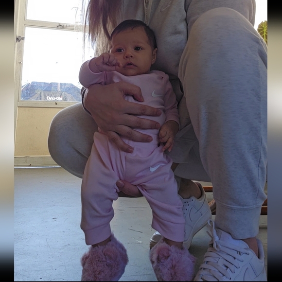 Pink Fuzzy Baby Booties - Picture 5 of 5